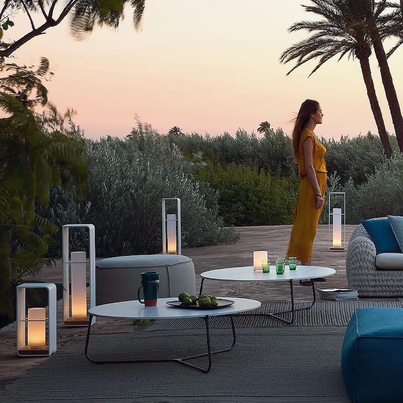 Outdoor Floor Lamp Modern Design with Rectangular Frame for Patio and Garden Lighting - Image 22