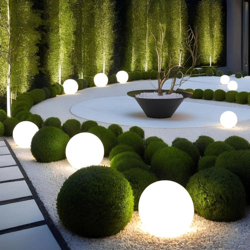 Outdoor Globe Lights Cordless Frosted Portable with Warm White LED and Weather Resistant Design - Image 1