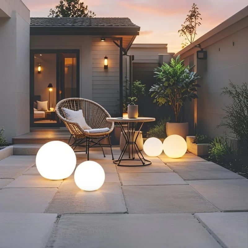 Outdoor Globe Lights Cordless Frosted Portable with Warm White LED and Weather Resistant Design - Image 13