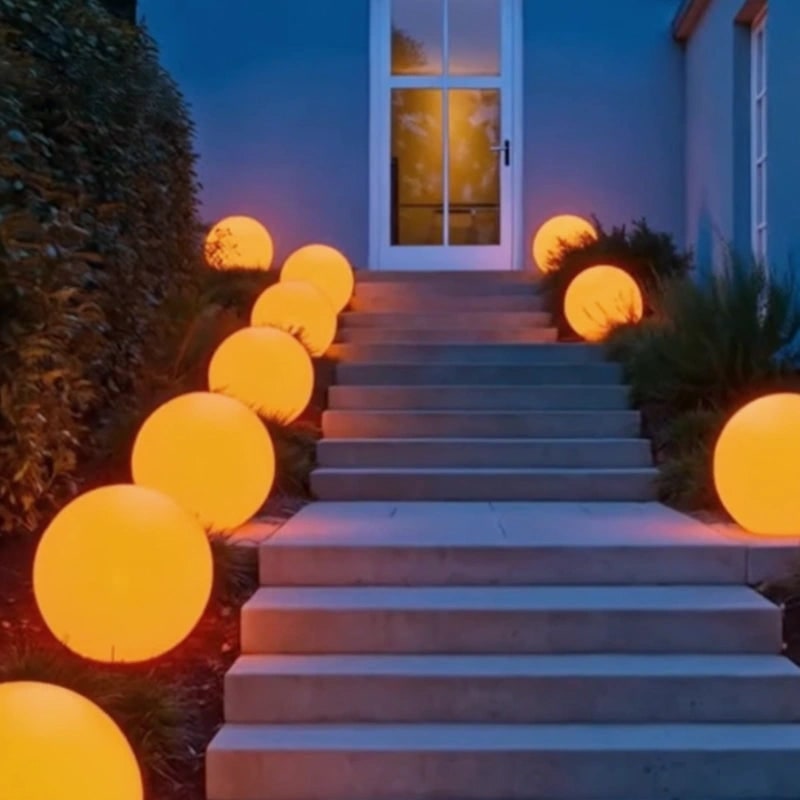Outdoor Globe Lights Cordless Frosted Portable with Warm White LED and Weather Resistant Design - Image 17