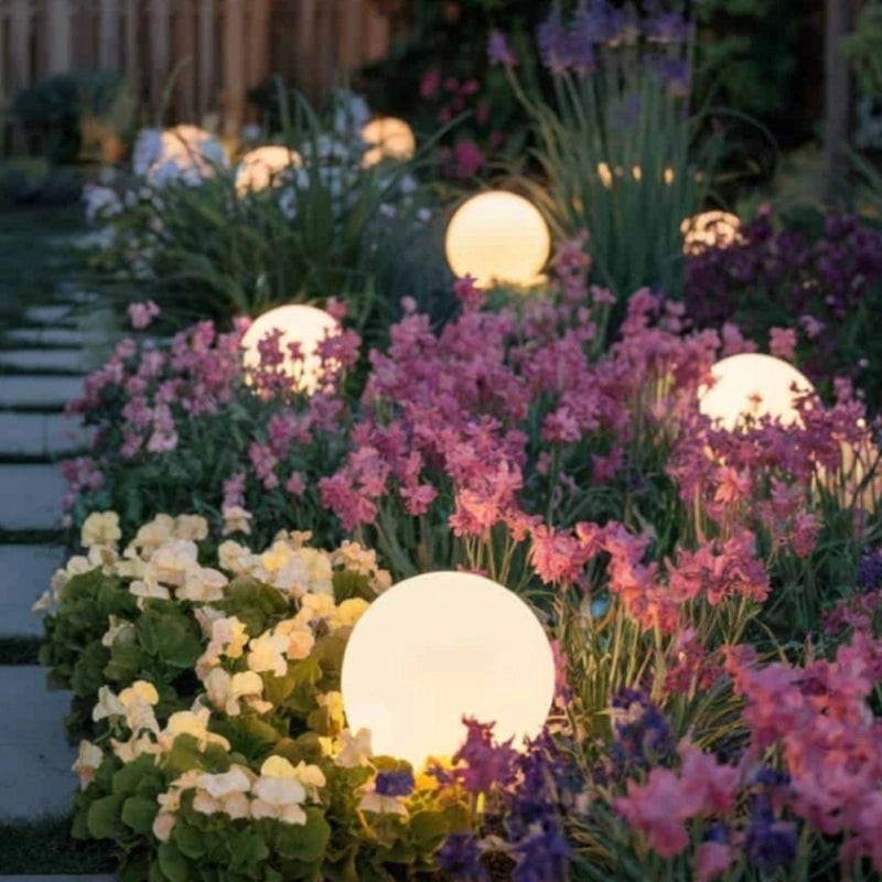 Outdoor Globe Lights Cordless Frosted Portable with Warm White LED and Weather Resistant Design - Image 4