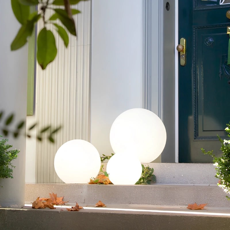 Outdoor Globe Lights Cordless Frosted Portable with Warm White LED and Weather Resistant Design - Image 6