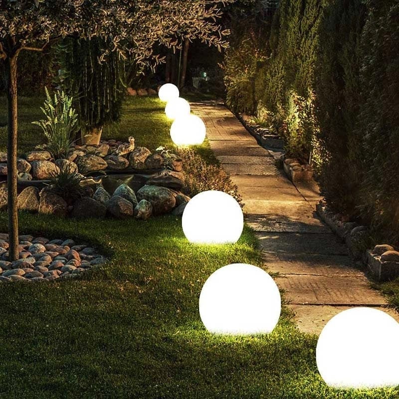 Outdoor Globe Lights Cordless Frosted Portable with Warm White LED and Weather Resistant Design - Image 9