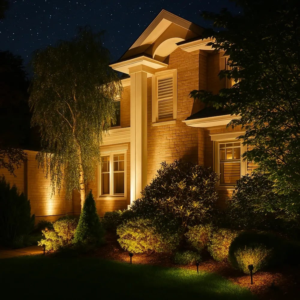 Outdoor Solar Lights with Ground Stakes and Adjustable Tilt for Garden Spotlighting - Image 6