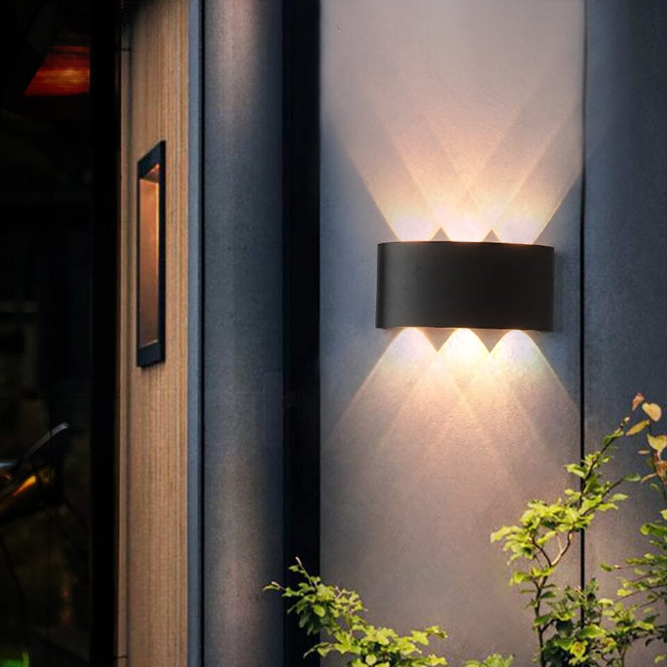 Outdoor Wall Sconce LED Waterproof Slim Modern Up and Down Lighting - Image 1