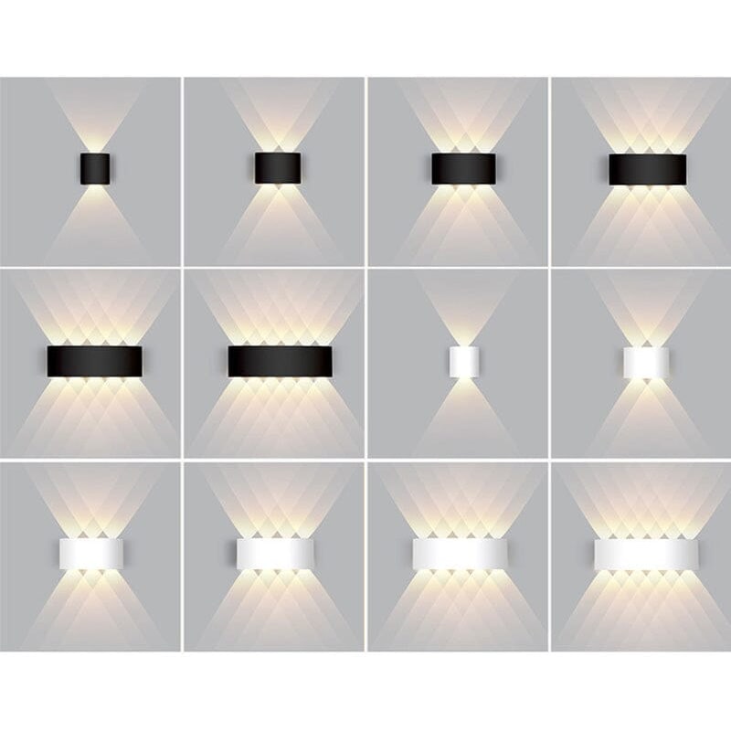 Outdoor Wall Sconce LED Waterproof Slim Modern Up and Down Lighting - Image 2