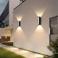 Outdoor Wall Sconce with Up and Down LED Lighting Weather Resistant Modern - Image 3