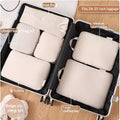 Packing Cubes for Travel with Compression Luggage Organizer Bags and Zippered Pouches - Image 6