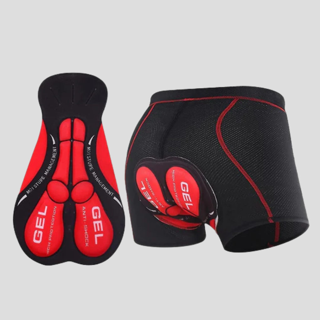 Padded Bike Shorts with Gel Cushion Mesh and Flatlock Stitching - Image 2