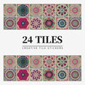 Peel and Stick Tile Backsplash Wall Art Decor Stickers Mandala and Geometric Patterns Pack of 24 - Image 10