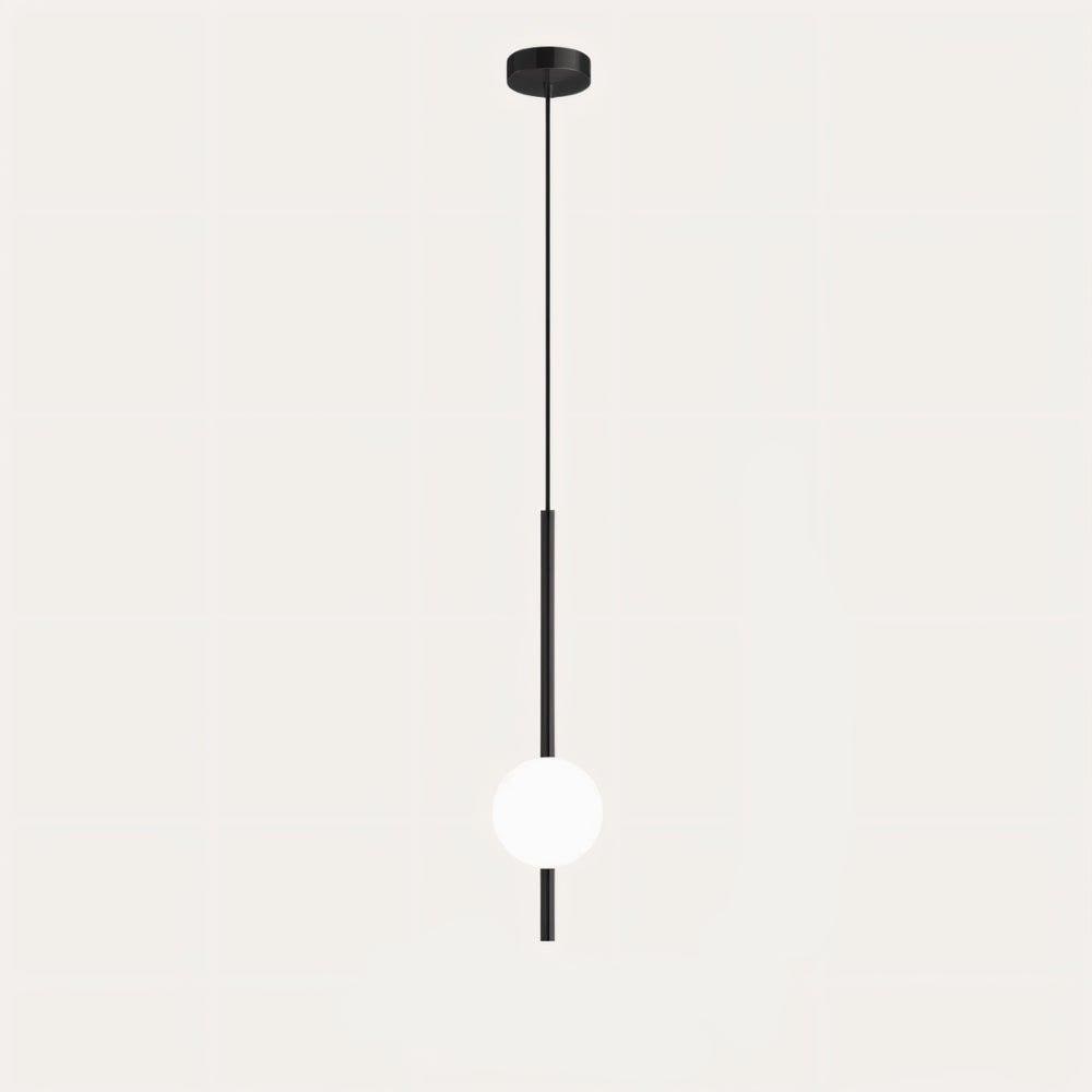 Pendant Light with Frosted Glass Globe and Adjustable Suspension Length - Image 15