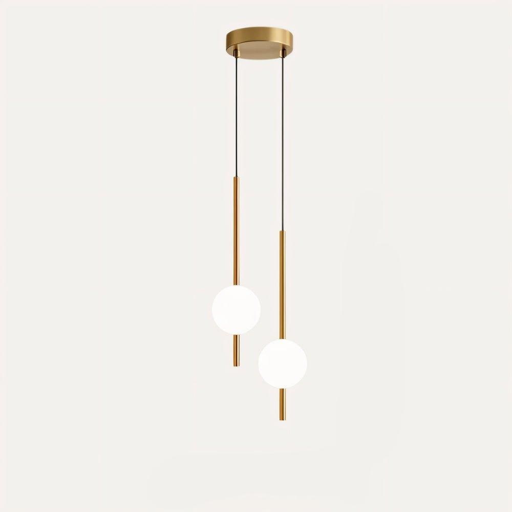 Pendant Light with Frosted Glass Globe and Adjustable Suspension Length - Image 20