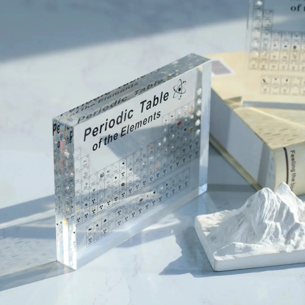 Periodic Table with Charges and Atomic Mass LED Display with Real Elements Acrylic Block - Image 14