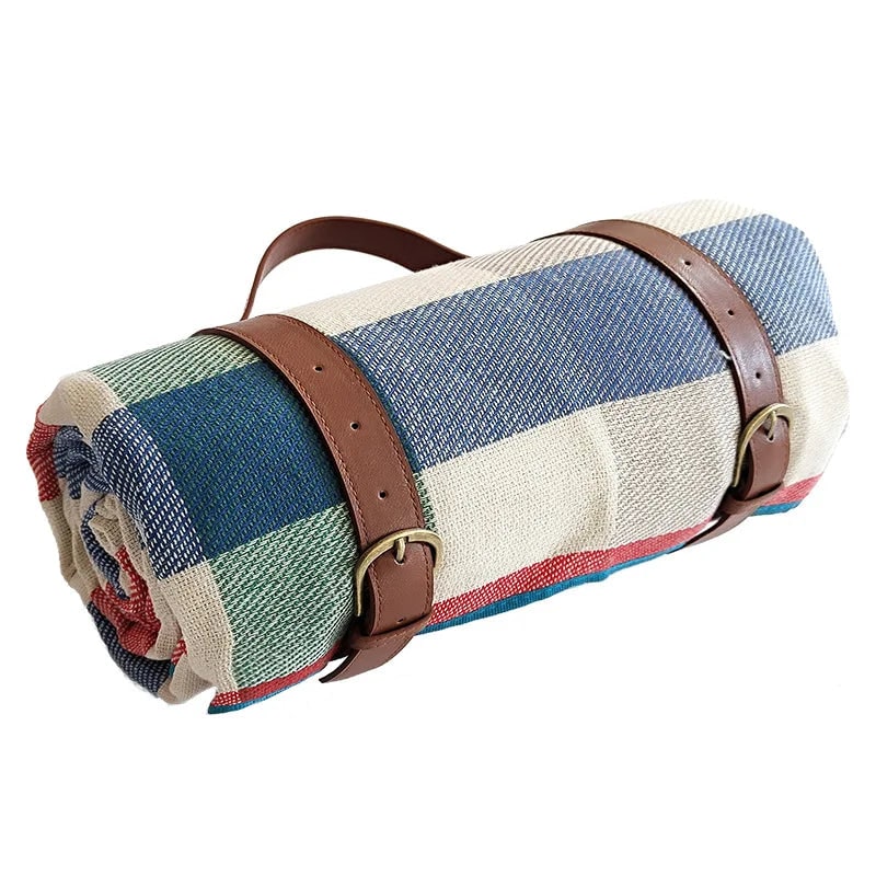 Picnic Blanket with Waterproof Backing Foldable Design and Carrying Strap - Image 14