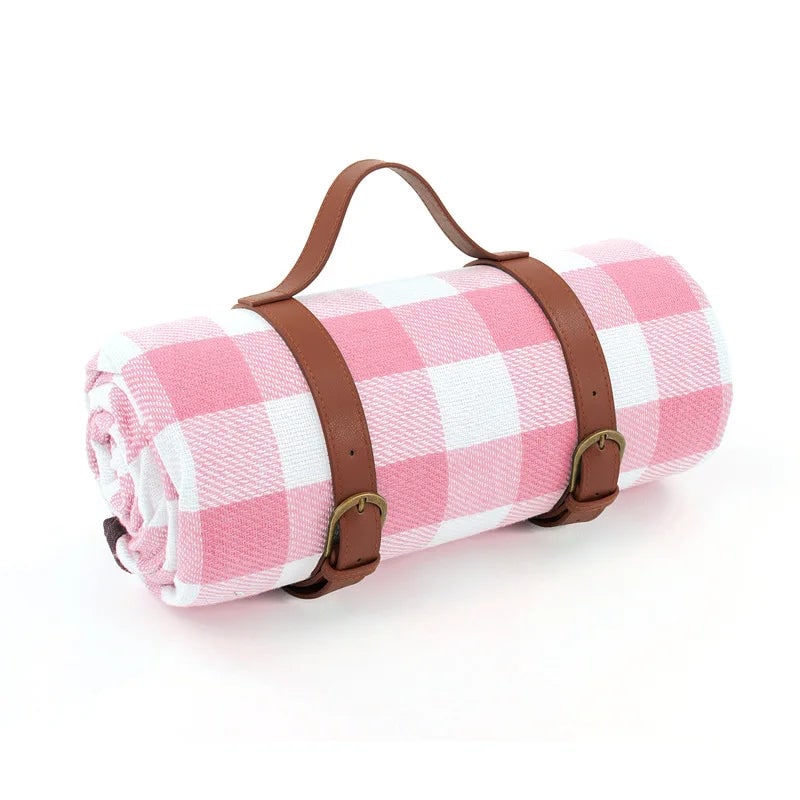 Picnic Blanket with Waterproof Backing Foldable Design and Carrying Strap - Image 6
