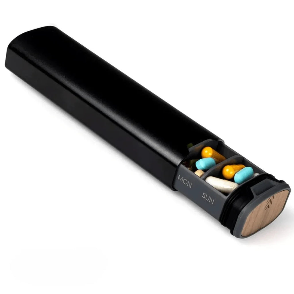 Pill Organizer with 7 Daily Compartments and Protective Sleeve for Travel - Image 9