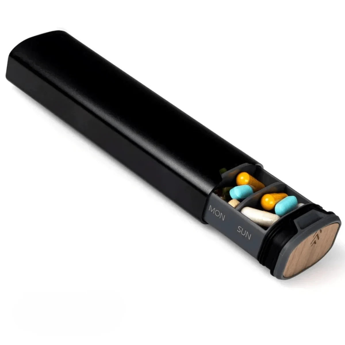 Pill Organizer with 7 Daily Compartments and Protective Sleeve for Travel - Image 9