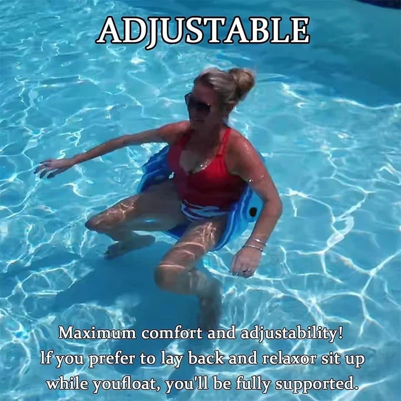 Pool Float Saddle with Adjustable Hinge and Flexible Foam Construction - Image 5