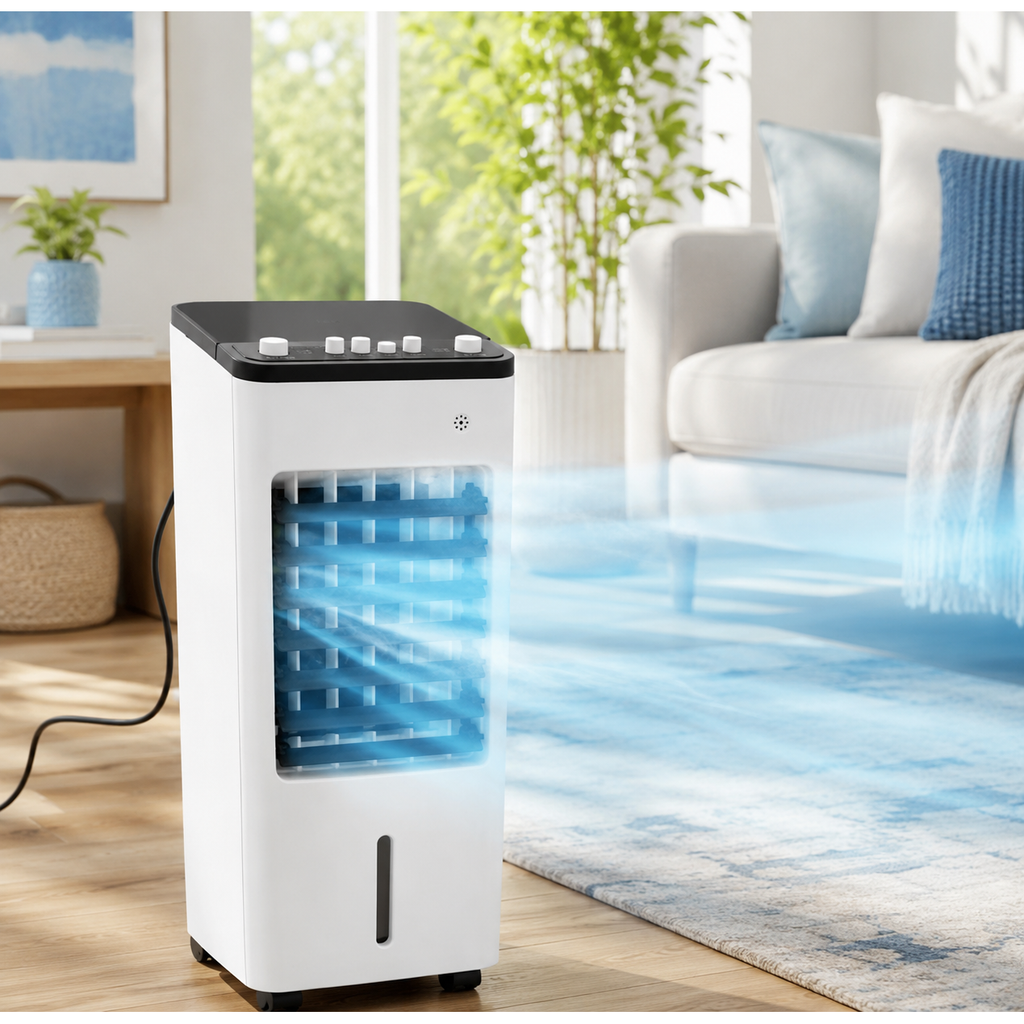 Portable Air Conditioner with Evaporative Cooler Fan and Humidifier Function - Image 1