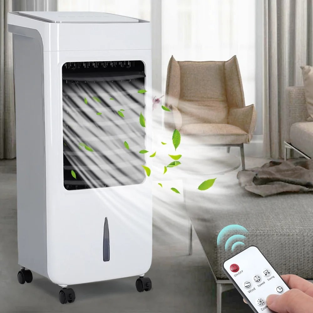 Portable Air Conditioner with Remote Control 6-Liter Water Tank and Cooling Pad - Image 1