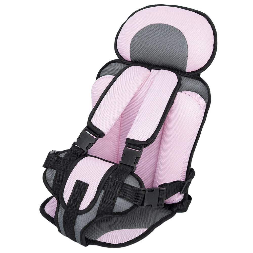 Portable Car Seat with 5-Point Safety Harness Padded Headrest and Adjustable Straps - Image 1