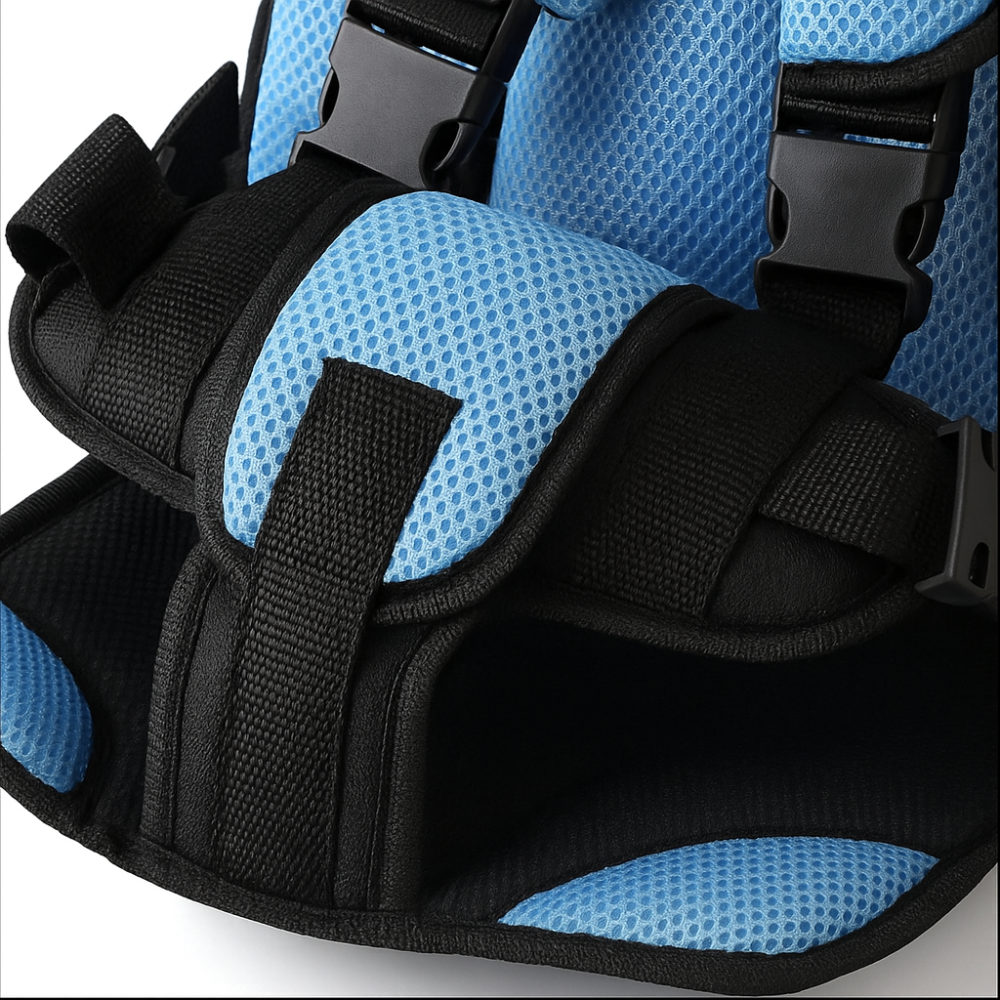 Portable Car Seat with 5-Point Safety Harness Padded Headrest and Adjustable Straps - Image 4