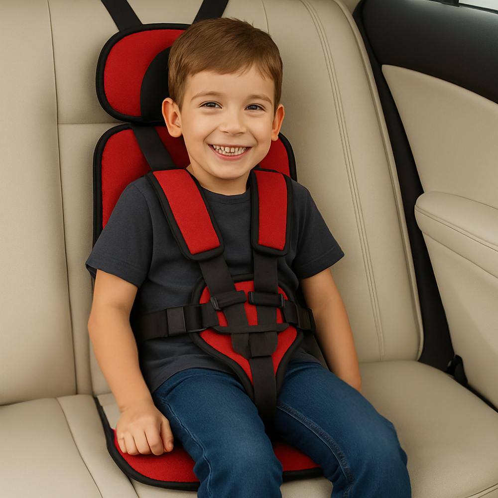 Portable Car Seat with Five-Point Harness Lightweight Travel Design and Padded Headrest - Image 3