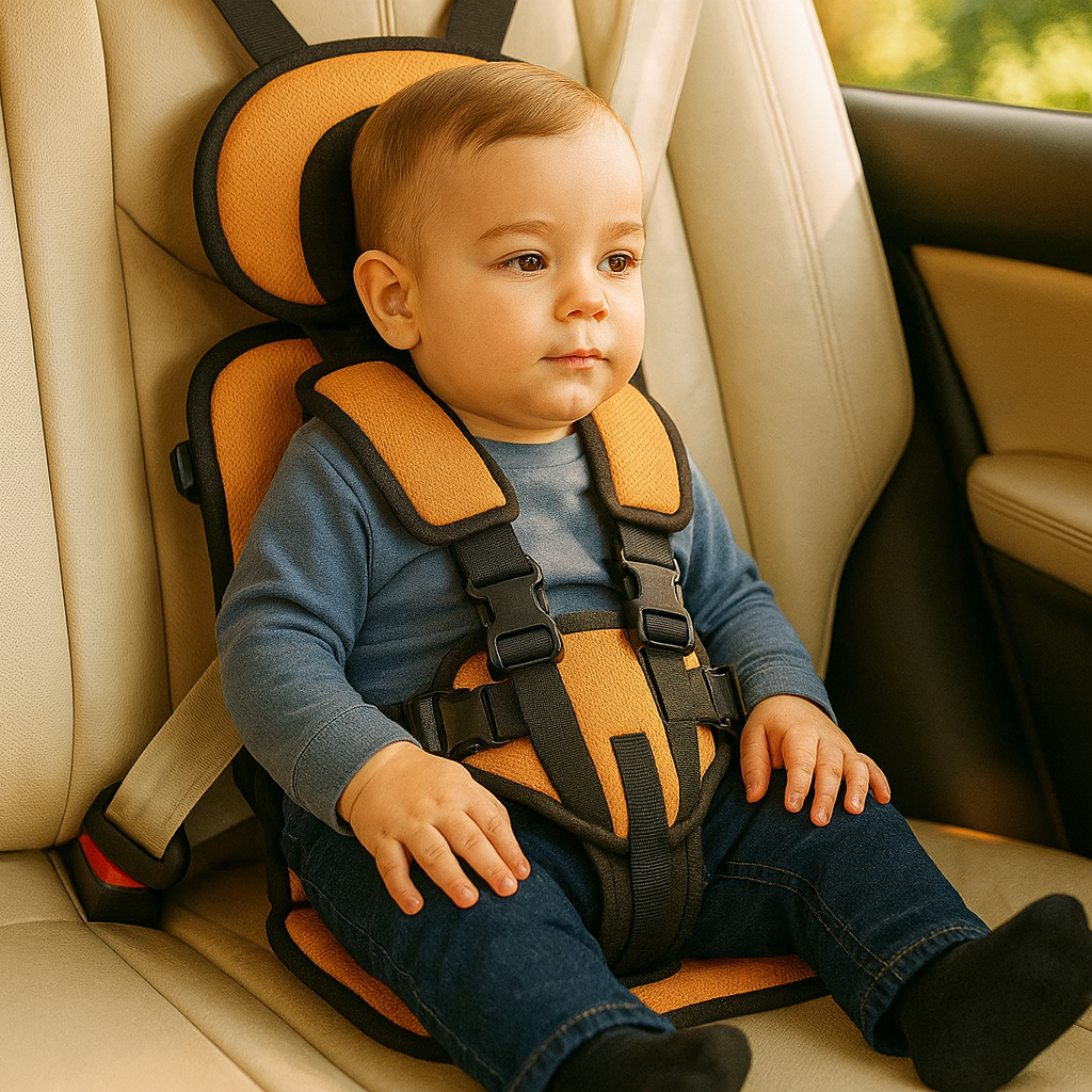 Portable Car Seat with Five-Point Harness Lightweight Travel Design and Padded Headrest - Image 8