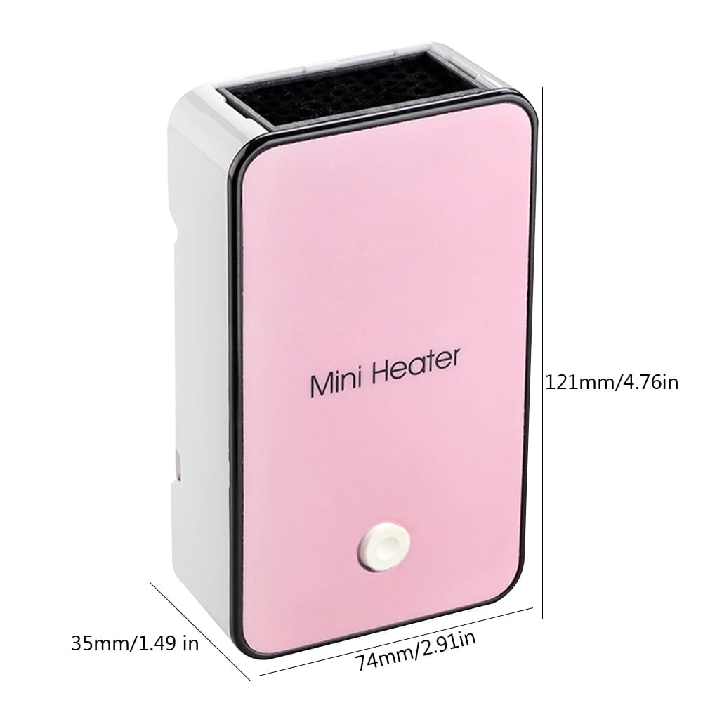 Portable Electric Space Heater with Ceramic Ptc Heating Technology Compact Desktop Mini Design - Image 3