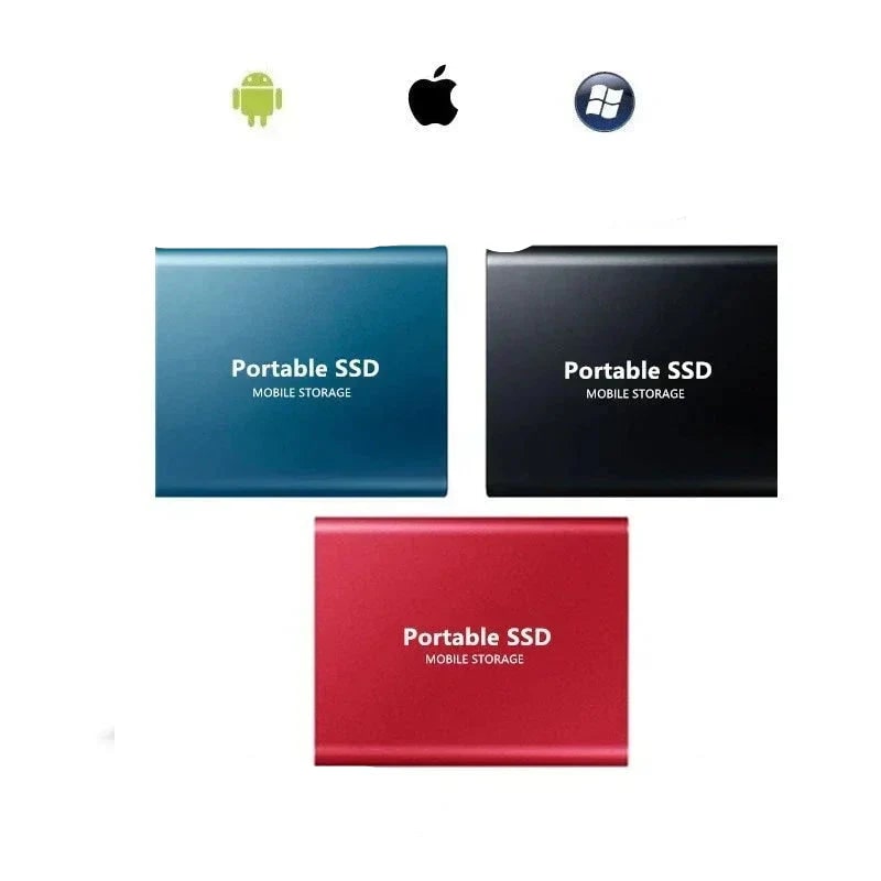 Portable External Ssd Drive with Usb-C and Aluminum Alloy Casing for Fast Data Transfer - Image 3