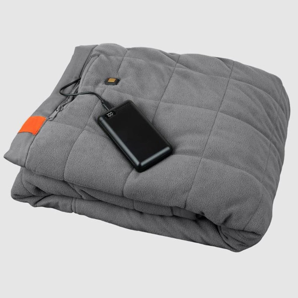Portable Heated Blanket with Battery Power Bank Three Heat Zones and Quilted Fleece - Image 3