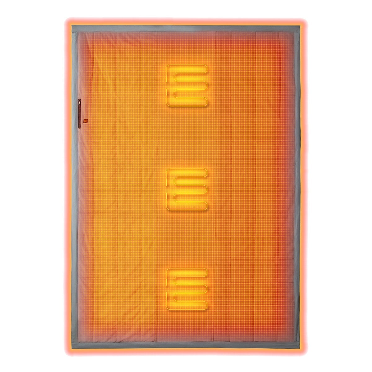 Portable Heated Blanket with Battery Power Bank Three Heat Zones and Quilted Fleece - Image 5