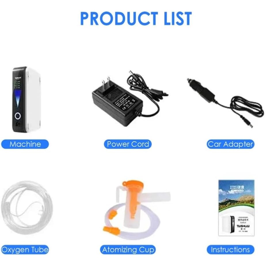 Portable Oxygen Concentrator Machine with Quiet Operation and Adjustable Flow - Image 2