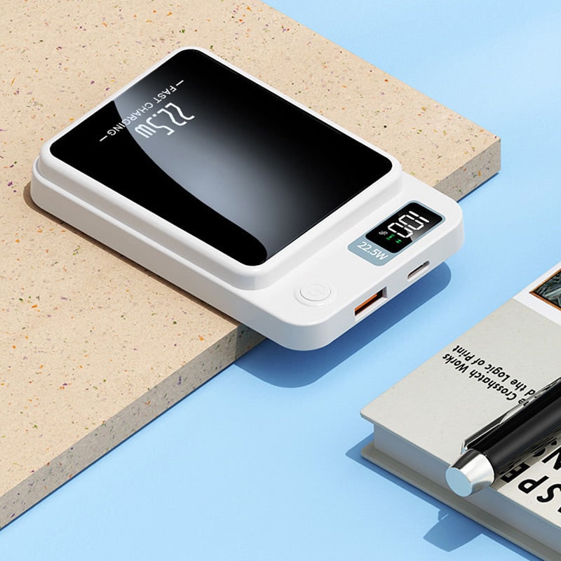 Portable Power Bank with Magnetic Wireless Charging Fast 22.5w and Digital LED Display - Image 5