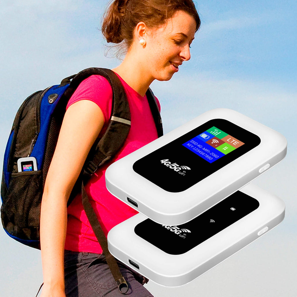 Portable WIFI Router with Lcd Display and Hotspot Function for Travel - Image 1
