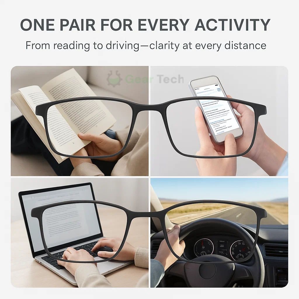 Progressive Reading Glasses with Lightweight Metal Frame and Multifocal Lenses - Image 12