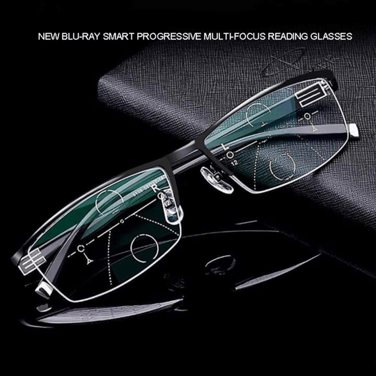 Progressive Reading Glasses with Lightweight Metal Frame and Multifocal Lenses - Image 14