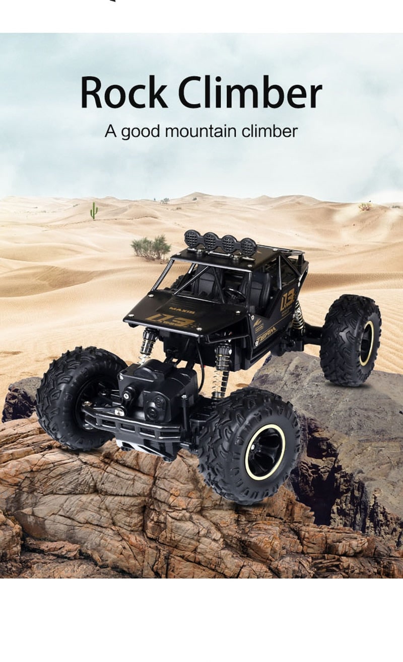 Rc Rock Crawler 4x4 Remote Control Monster Truck with Suspension and Roll Cage - Image 15
