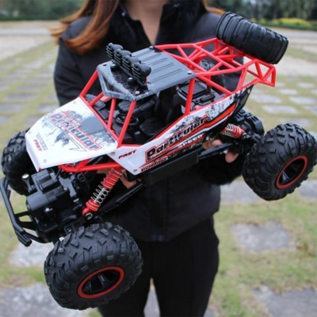 Rc Rock Crawler 4x4 Remote Control Monster Truck with Suspension and Roll Cage - Image 2