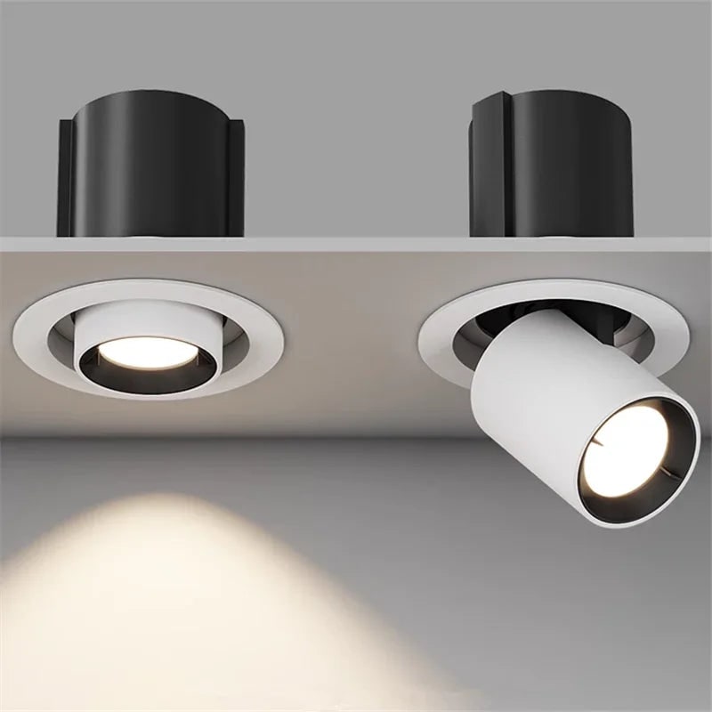 Recessed LED Pot Lights with Adjustable Gimbal Dimmable Ceiling Spotlight - Image 2