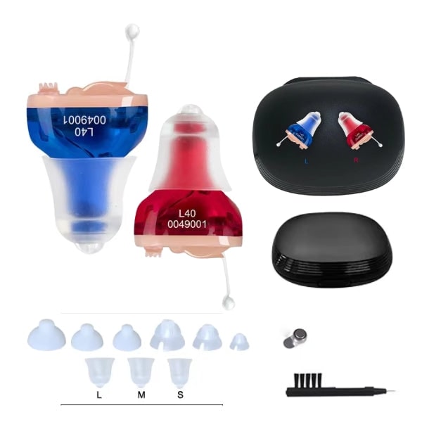 Rechargeable Hearing Aids for Sensorineural Loss with In-The-Canal Design and Charging Case - Image 9