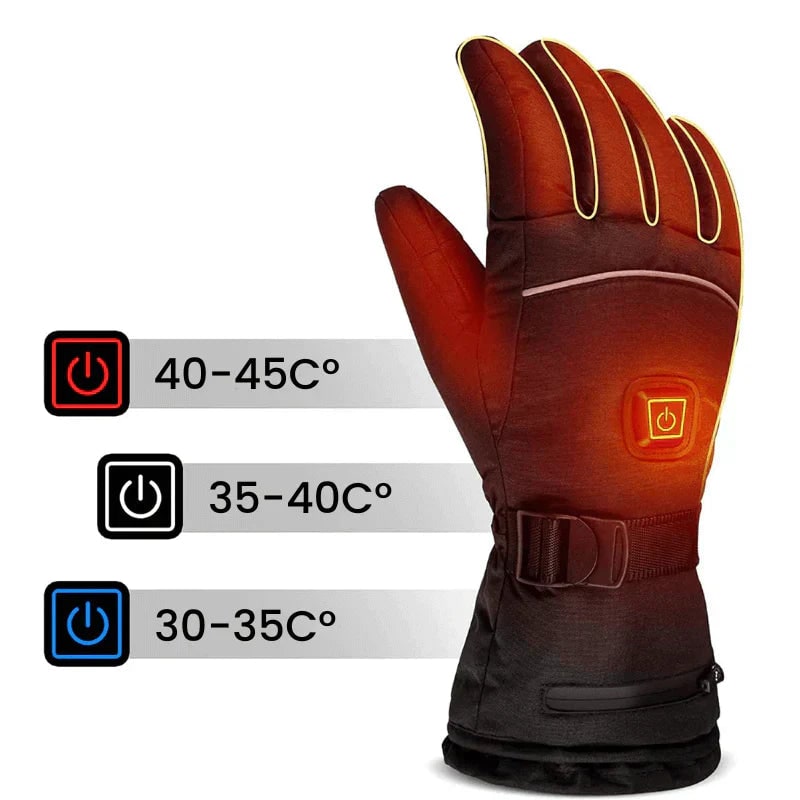 Rechargeable Heated Gloves with Touchscreen Fingertips and Battery Power - Image 3