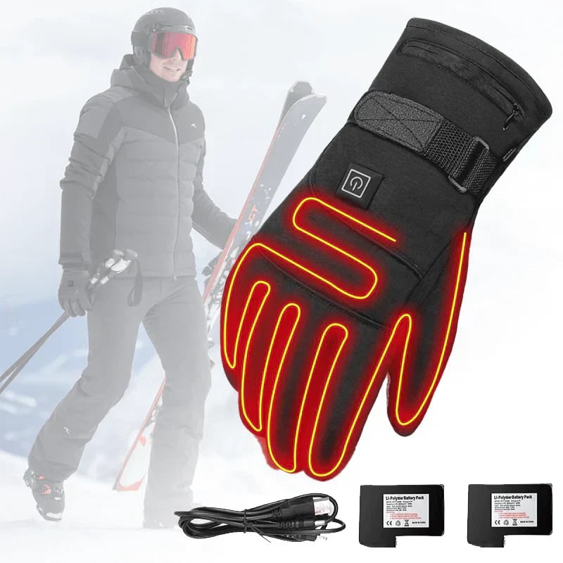 Rechargeable Heated Gloves with Touchscreen Fingertips and Battery Power - Image 6