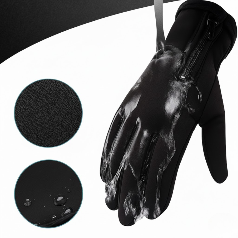 Rechargeable Heated Gloves with Waterproof Shell and Battery Pocket for Skiing - Image 3