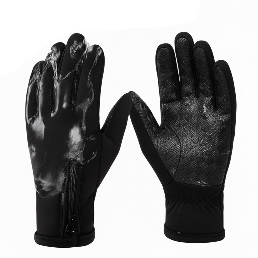 Rechargeable Heated Gloves with Waterproof Shell and Battery Pocket for Skiing - Image 4