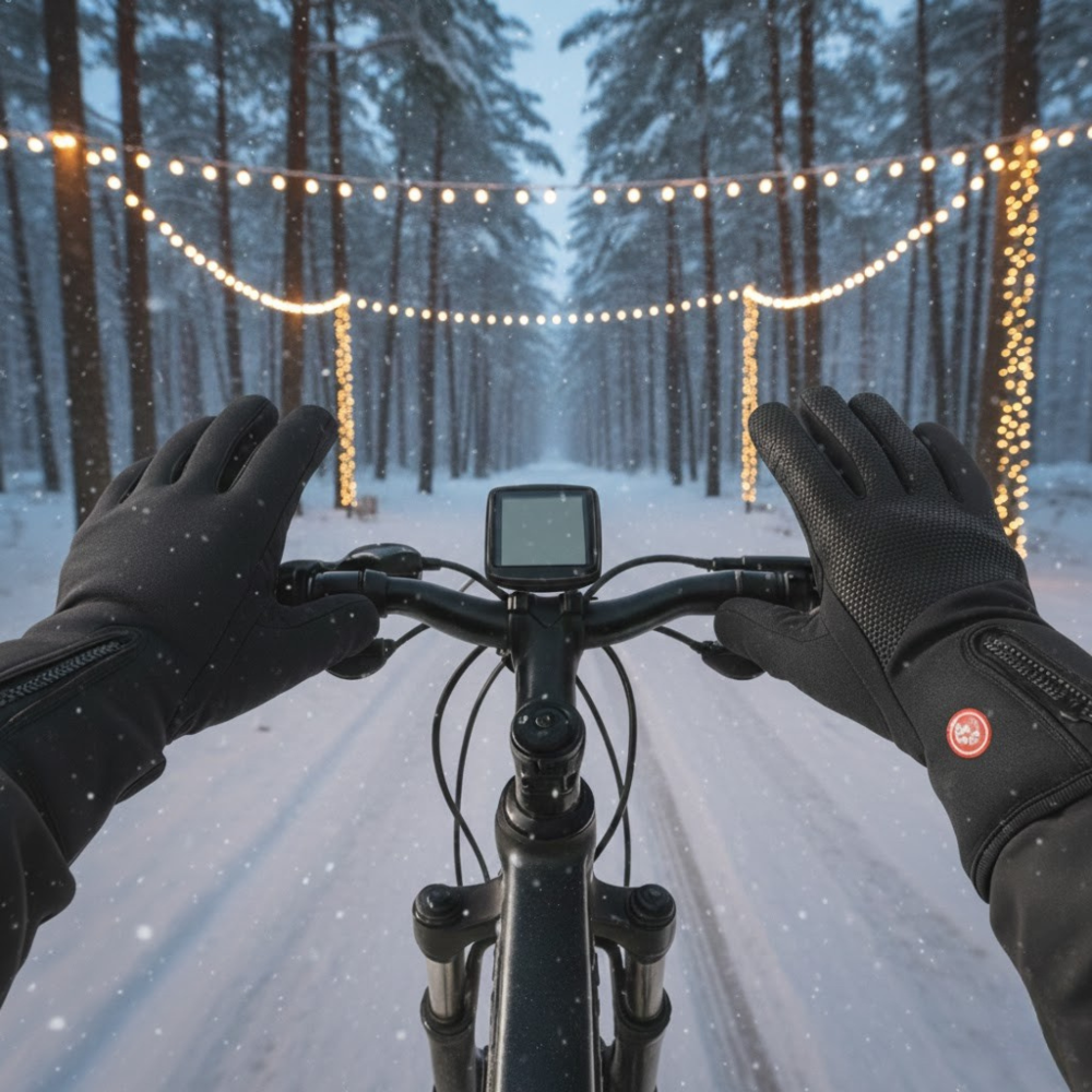 Rechargeable Heated Gloves with Waterproof Shell and Battery Pocket for Skiing - Image 5