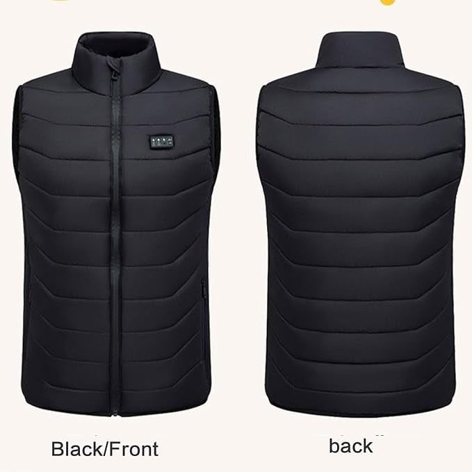 Rechargeable Heated Vest with Multiple Heating Zones and USB Battery Pack - Image 9