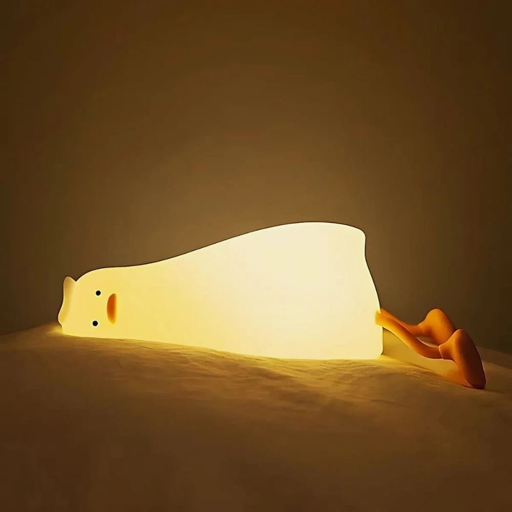 Rechargeable Soft Silicone Night Light with Touch-Activated LED and Animal Design for Kids - Image 1