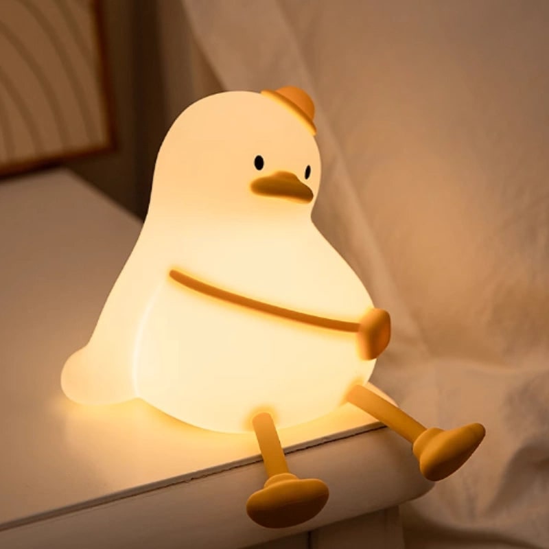 Rechargeable Soft Silicone Night Light with Touch-Activated LED and Animal Design for Kids - Image 16
