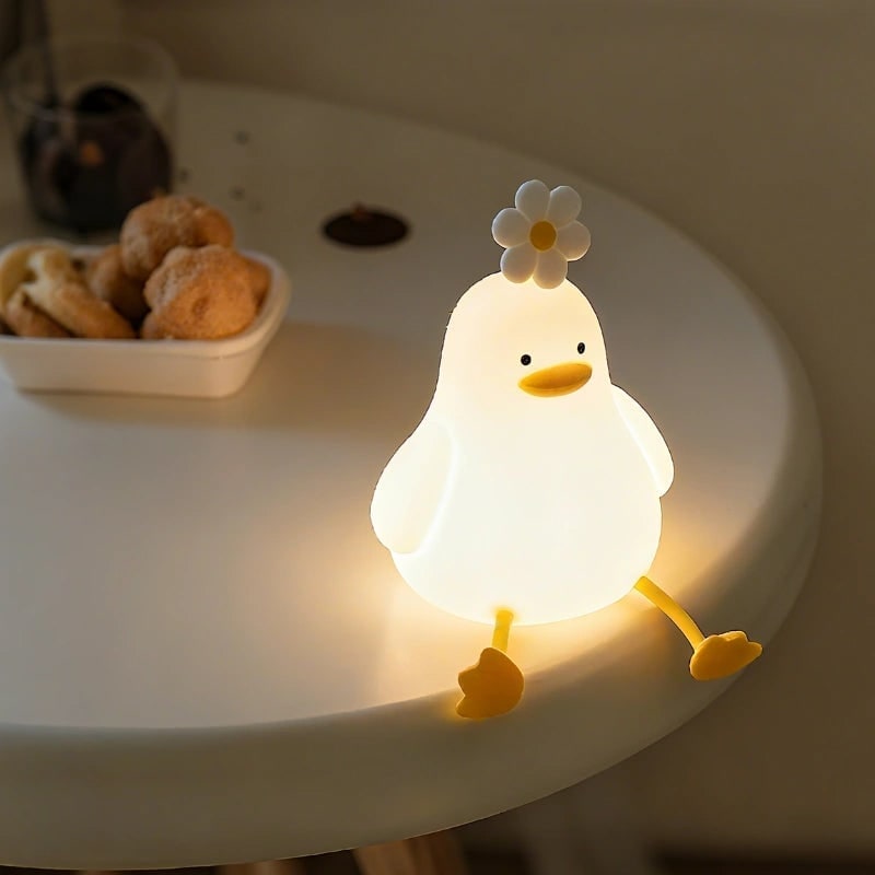 Rechargeable Soft Silicone Night Light with Touch-Activated LED and Animal Design for Kids - Image 18